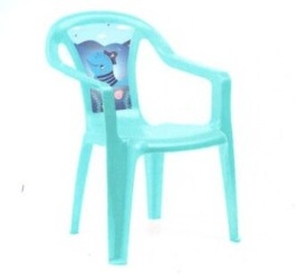 Křeslo dětské FANTASY modrý/limetka