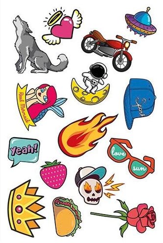 JOVI dětské tetovačky 15ks - Plamen