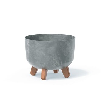 Květináč GRACIE EFFECT II šedý, varianta 20 cm