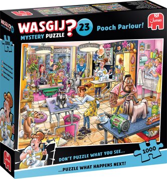 JUMBO Puzzle WASGIJ Mystery 23: Psí salón 1000 dílků