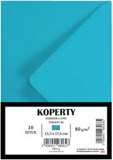 Koperty B6 niebieskie 10szt