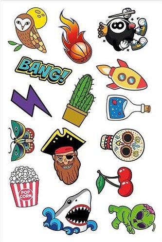 JOVI dětské tetovačky 15ks - Kaktus