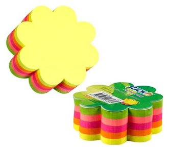 Notes kwiatek mix 5 kolorów neon 250 kart.