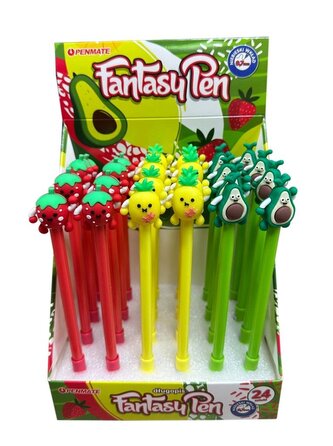 Długopis fantazyjny Fruit niebiesk (24szt) PENMATE