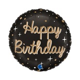 Foliový balonek Happy Birthday Sparkling, 45 cm
