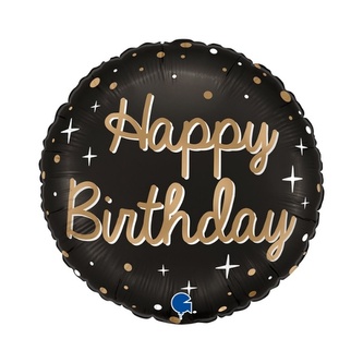 Foliový balonek Happy Birthday Sparkling, 45 cm