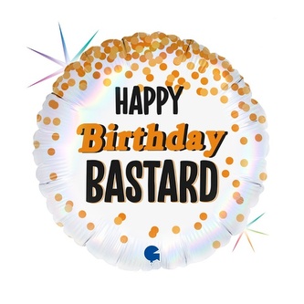 Foliový balonek Happy Birthday Bastard, 45 cm