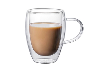 Hrnek sklo 350ml dvoustěnný ucho  TRG-36