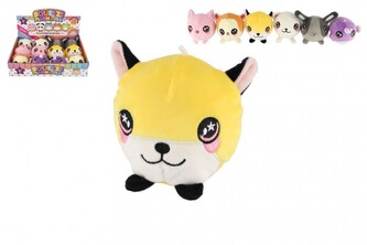 Zvířátko plyš 9cm 6 druhů 12ks v boxu