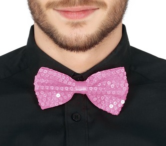 Fiestas Guirca Motýlek růžový flitrový 12 cm