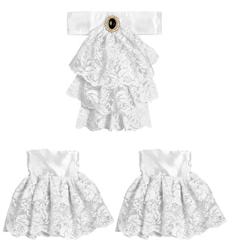 Widamnn Krajkový límeček s manžetami