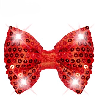 Widmann Červený blikající flitrový motýlek