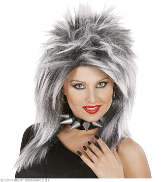 Widmann Dámská paruka rockerka šedivá