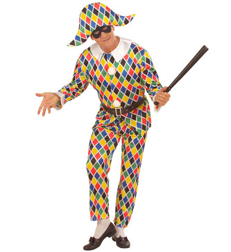 Widmann Kostým klauna harlekýna velikost S