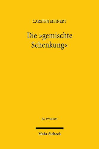 Die "gemischte Schenkung"