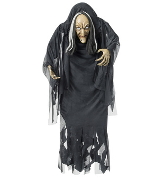 Widmann Černá čarodějnice dekorace na zavěšení 140 cm