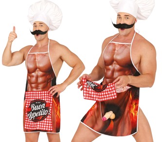 Fiestas Guirca Vtipná kuchařská zástěra s překvapením