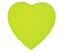 Balon foliowy Serce fluor żółty 46cm