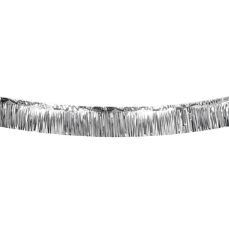 Boland Stříbrná girlanda s třásněmi 600 x 30 cm
