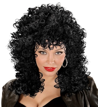 Widmann Černá kudrnatá dámská paruka