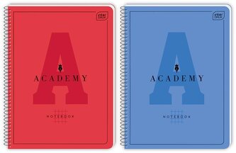 Kołozeszyt A5+80K kratka 90g Academy hybrid (5szt)