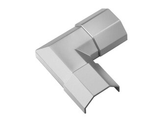 Rohová přípojka lišty GOOBAY 90780 Silver