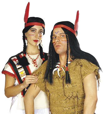 Widmann Indiánská paruka s culíky