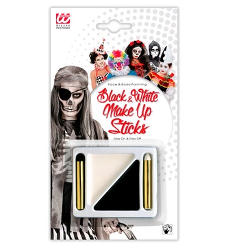 Widmann Obličejové barvy černobílé Halloween