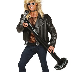 Fiestas Guirca Nafukovací mikrofon se stojanem 115 cm