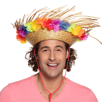 Boland Plážový slamák s havajskými květy