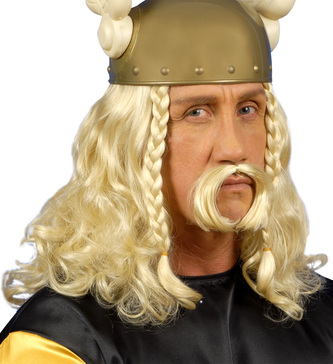 Widmann Galská paruka s knírem blond