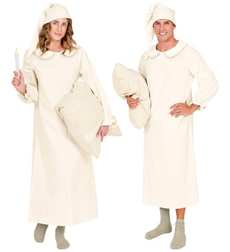 Widmann Vintage noční košile s čepičkou M/L