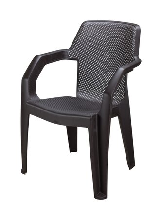 Mega Plast, plastové křeslo MAREA, polyratan,  wenge