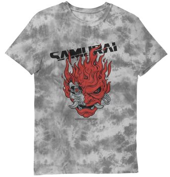 Pánské tričko Cyberpunk: Samurai Iconic Tie DYE (L) šedá bavlna