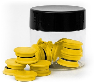 Magnes 20mm standard żółty op. 20szt, Tres
