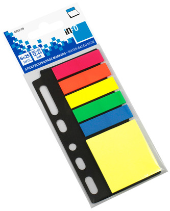 Zakładki indeksujące 64x125x4mm.wpinane, inFO