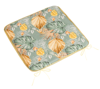 Sedák Adéla hladký - Šedá,Žlutá,Béžová - 40x40 cm