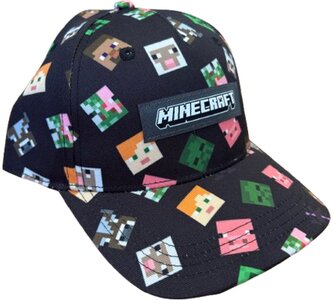 Dětská kšiltovka Minecraft: Ikony postaviček (nastavitelná)