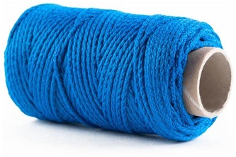 Sznurek ozdobny 10 dag 50 mb niebieski, Tres