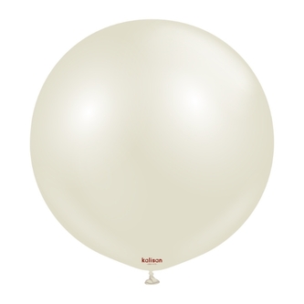 Jumbo balonek světlá slonovinová kost, Aura Ivory White 90 cm/36"