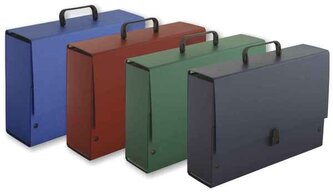 Teczka z rączką B4 Jumbo Ecoline bordo 35 x 25,5 x 10 cm, Tadeo