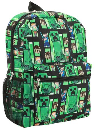 Batoh Minecraft: Ikony Creepera (objem 18 litrů|32 x 41 x 14 cm)
