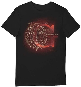 Pánské svítící tričko Harry Potter: Gryffindor - Nebelvír (XL) černá bavlna