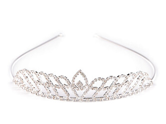 Štrasová čelenka / korunka do vlasů - 1 ks - 1 crystal