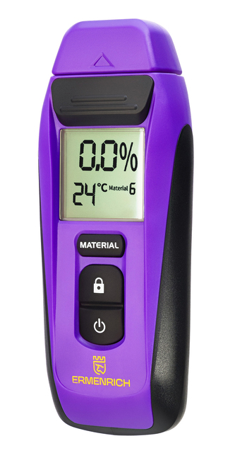 Měřič vlhkosti dřeva a stavebních materiálů Ermenrich Wett MW20