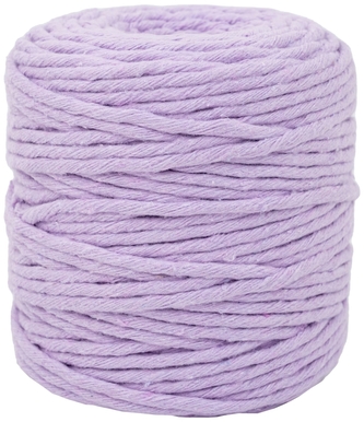 Sznurek bawełniany do makramy SBK-28 liliowy 5mm x 100m (splot 21 nitek), Aliga