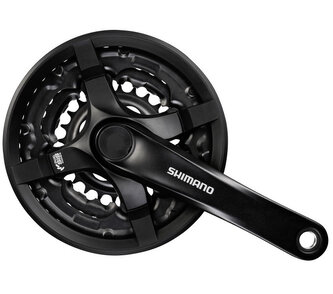 kliky Shimano FC-TY501 3x6/7/8 42/34/24z 175mm černé s krytem orig. balen