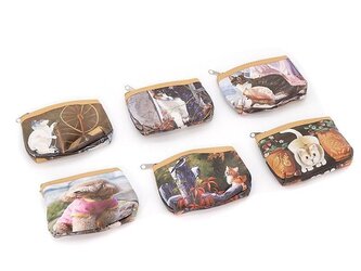 Portmonetka z kotkiem zapinana MIX