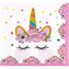 Papírové ubrousky 33x33cm 10ks Unicorn - Cakesicq