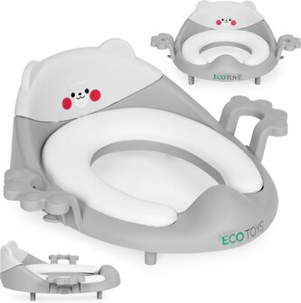 ECOTOYS Záchodové prkénko pro děti Šedé